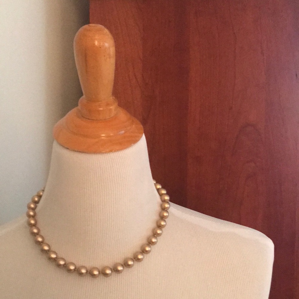 Matte gold necklace